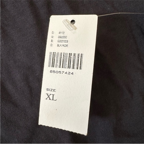 NWT By Anthropologie Turtleneck Long Sleeve Tee Lightweight Black XL - Picture 8 of 8